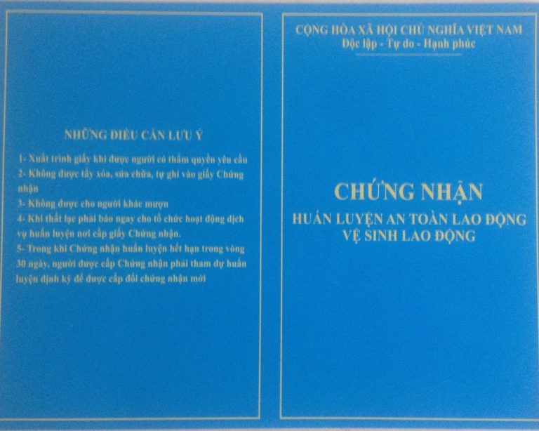 Khóa Học An Toàn Lao Động Nhóm 4 – Cấp Chứng Chỉ Cho Người Lao Động Phổ Thông